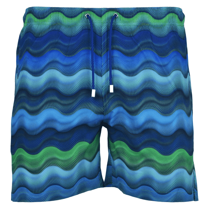 Moda Bandidos Men's 2-Piece Co-Ord Set – Deep Teal/Blue/Green   (T-Shirt & Shorts)