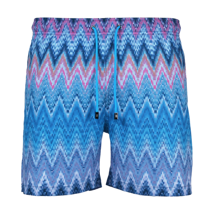 Moda Bandidos Men's 2 Piece Co Ord Set White/Blue T-Shirt & Shorts