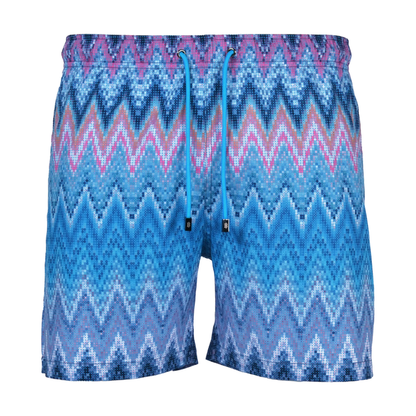 Moda Bandidos Men's 2 Piece Co Ord Set White/Blue T-Shirt & Shorts