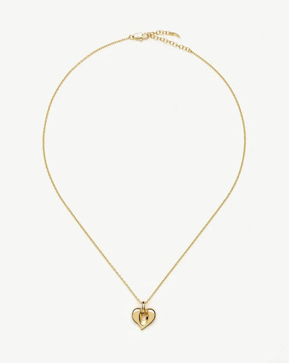 Molten Heart Pendant Necklace | 18ct Gold Plated Necklace Missoma