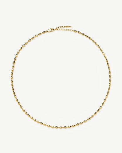 Molten Olive Chain Necklace | 18ct Gold Plated Necklaces Missoma