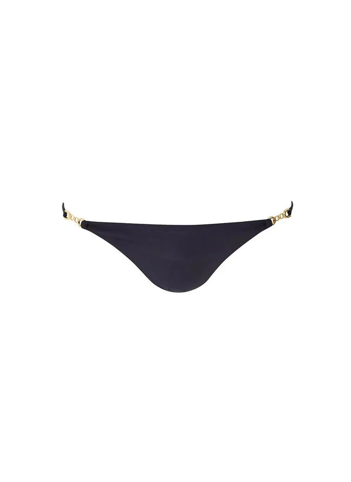 Bikini Melissa Odabash Monza Triangle Chain Bikini Bottom Black Apoella