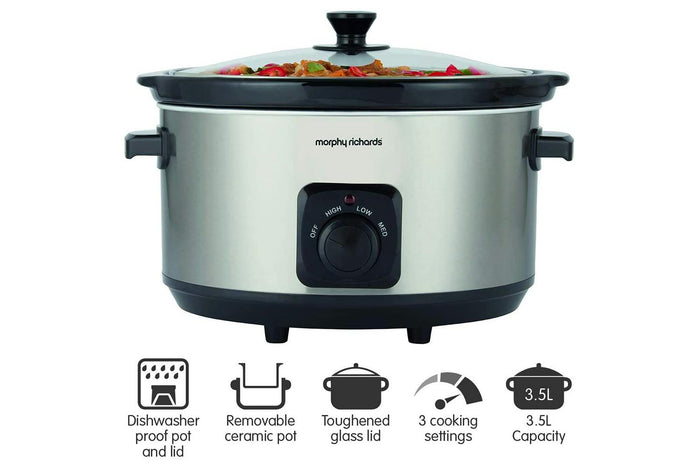 Morphy Richards 6.5L Stainless Steel Slow Cooker – view 2