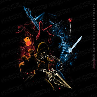 Daily_Deal_Shirts Magnets / 3"x3" / Black Mortal Fighters