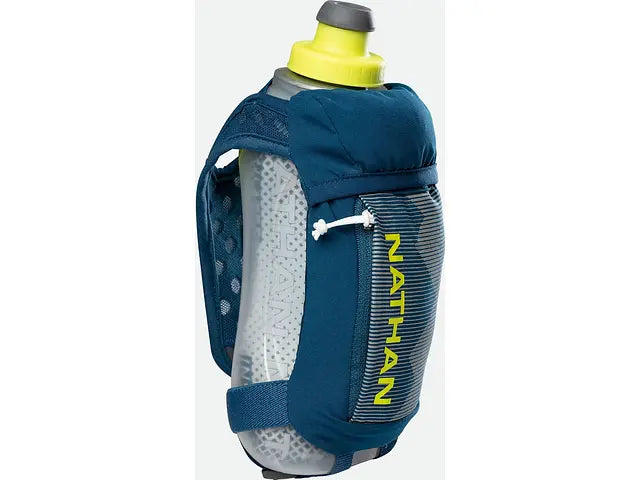 Nathan QuickSqueeze 18oz Insulated Handheld Hydration Nathan Marine Blue/Finish Lime