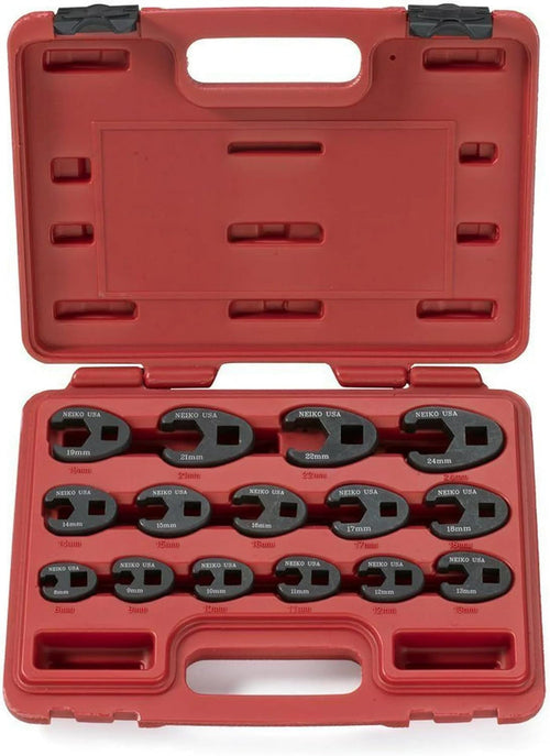 Neiko 03324A Crowfoot Wrench Set METRIC 8 TO 24MM