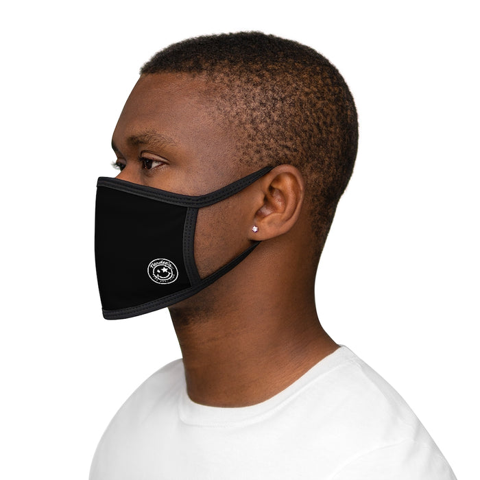Nerdee's - Mixed-Fabric Face Mask - Emblem Logo - Black