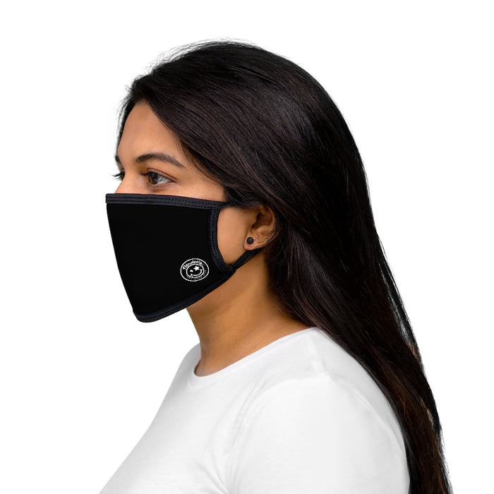 Nerdee's - Mixed-Fabric Face Mask - Emblem Logo - Black