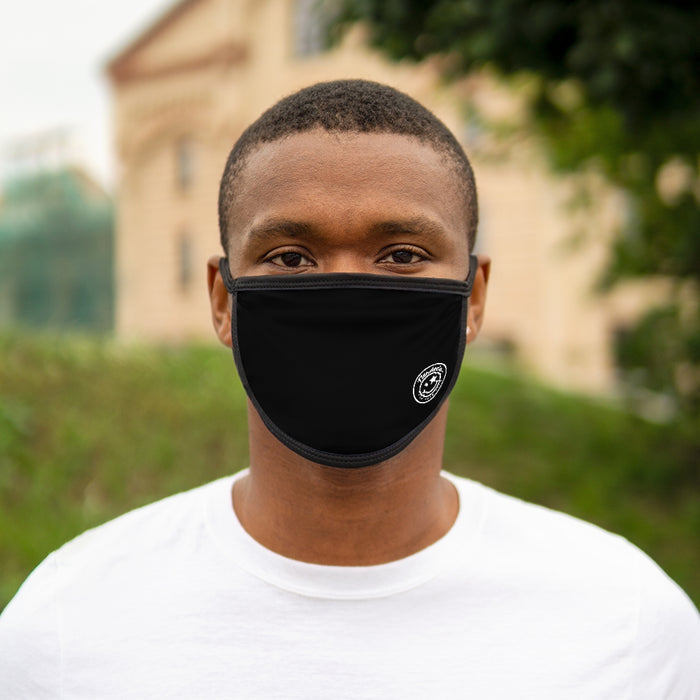 Nerdee's - Mixed-Fabric Face Mask - Emblem Logo - Black