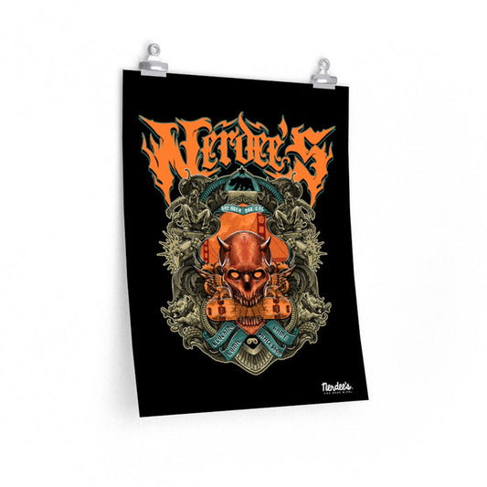 Nerdee's "Bay Area Biz" (Design 01) - Premium Matte vertical posters - Black