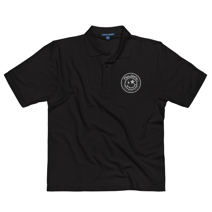 Nerdee's Logo Emblem - Men's Premium Polo