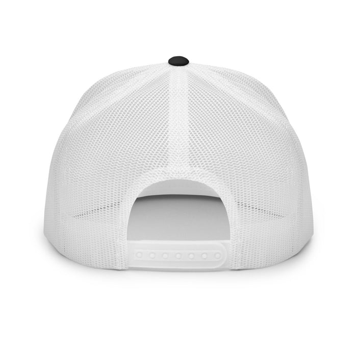 Nerdee's Official Logo (Black) - Flat Bill Trucker Cap