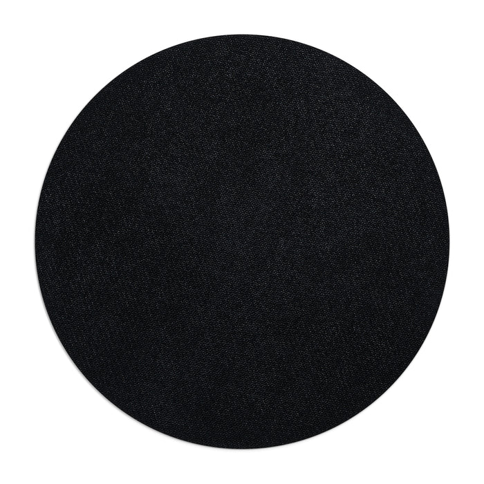 Nerdee's Official Logo Round Mousepad - Black