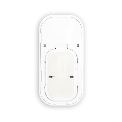 Nerdee's Red Banner Logo - Phone Click-On Grip - White