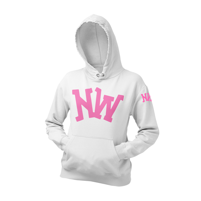 Nerdee's World Gaming Logo "NW" (Pink) - Unisex Hoodie