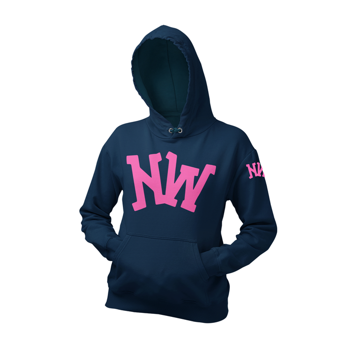 Nerdee's World Gaming Logo "NW" (Pink) - Unisex Hoodie