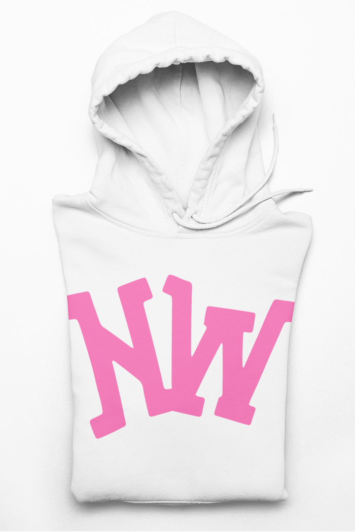 Nerdee's World Gaming Logo "NW" (Pink) - Unisex Hoodie