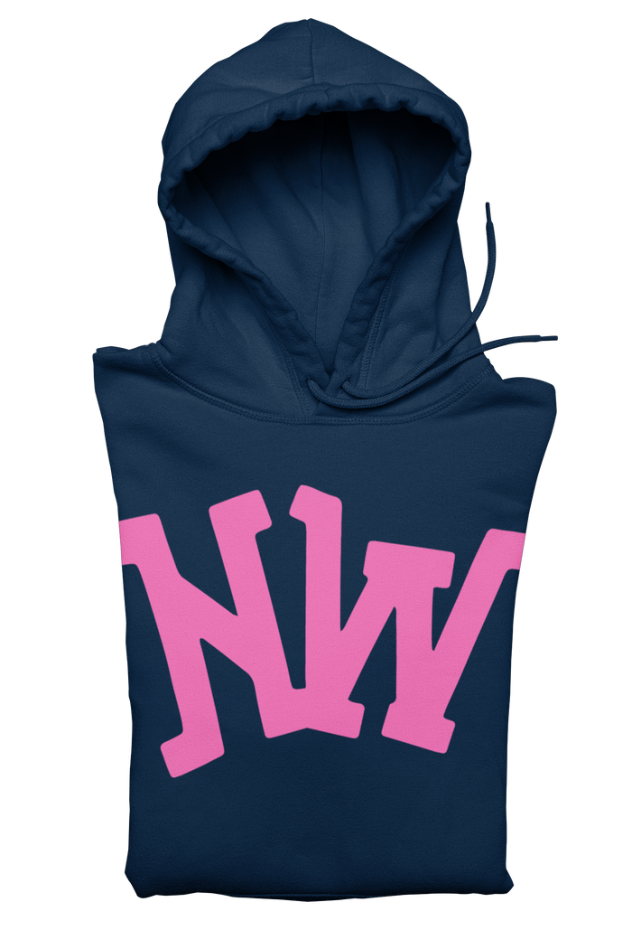 Nerdee's World Gaming Logo "NW" (Pink) - Unisex Hoodie