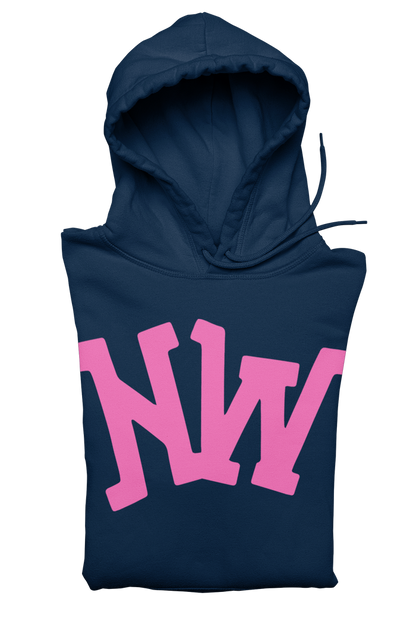 Nerdee's World Gaming Logo "NW" (Pink) - Unisex Hoodie