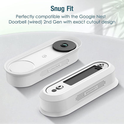 Nest Doorbell (Wired, 2nd Gen) Weatherproof Silicone Case [2 pack] | Fintie