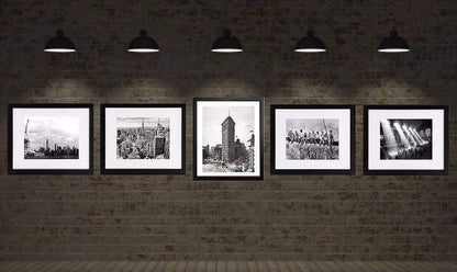 New York City framed wall art prints Set of 5 black and white art prints New York Skyline