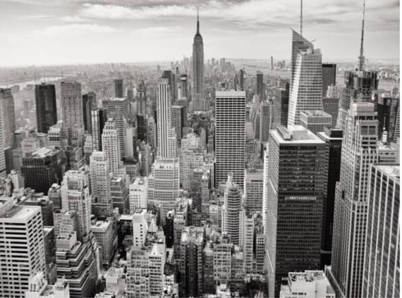 New York City framed wall art prints Set of 5 black and white art prints New York Skyline