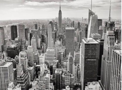 New York City framed wall art prints Set of 5 black and white art prints New York Skyline