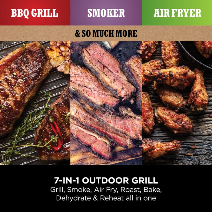 Ninja OG701UK Woodfire Electric BBQ Grill and Smoker - Open Box Clearance