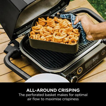 Ninja XSKCRISPBTEUK Woodfire BBQ Combo Crisper Basket Black