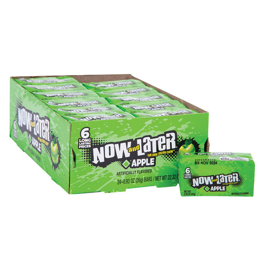Now and Later Apple Hard Candy - 24 Count