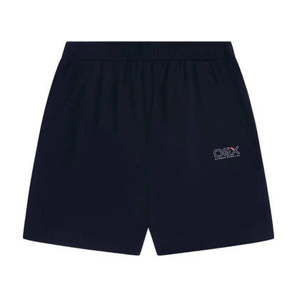 OEX Men's 3-Piece Co-Ord Set Black featuring comfortable shorts designed for athletic wear.
