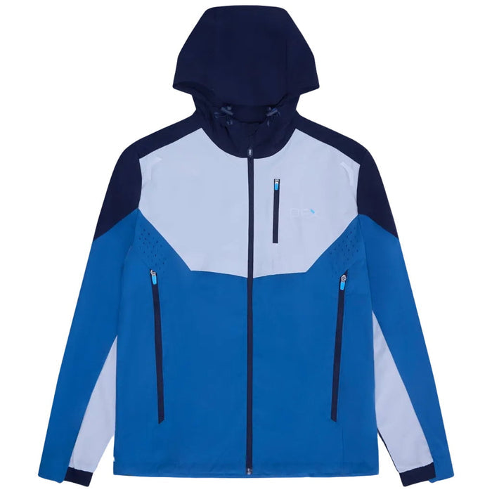 OEX Mens 3 Piece Co Ord Set Blue/Navy jacket featuring a sleek design and modern color combination.