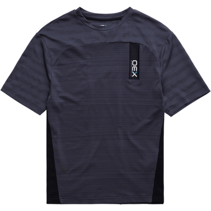 OEX Men's 3-Piece Co-Ord Set Charcoal/Grey T-Shirt featuring modern athletic design and sleek finish.