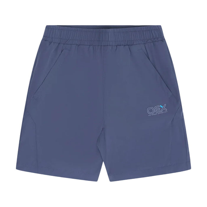 OEX Men's 3-Piece Co-Ord Set Charcoal/Grey shorts featuring a sleek design and comfortable fit.