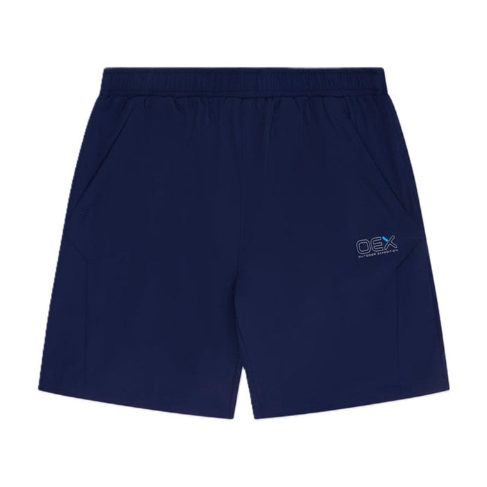 OEX Mens 3 Piece Co Ord Set Blue/Navy shorts with pockets, sporty design for comfort and casual wear.