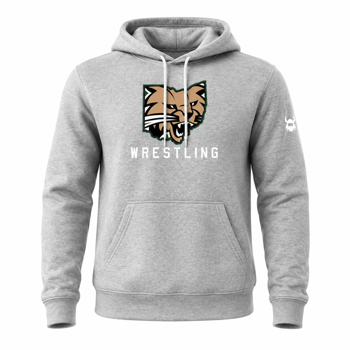 Ohio University Wrestling Grey Fleece Hoodie