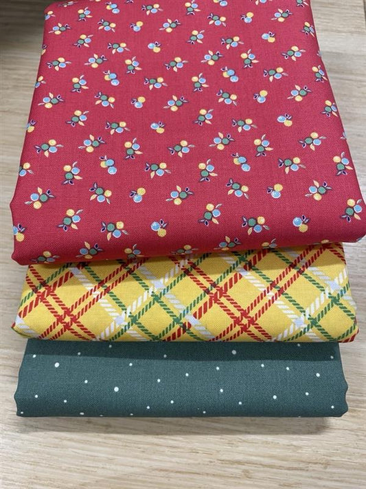 Old Fashioned Summer Fabric Bundle 1 Yard Cuts (3)