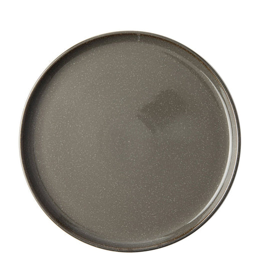 Omada Flat Stackable Dinner Plate - Grey