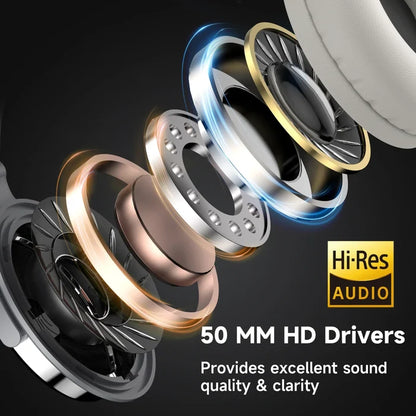 Exploded view of headphone drivers showcasing multiple layers and components.