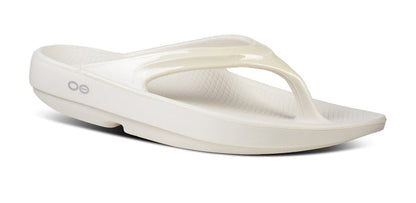 Oofos Women's OOlala Thong Footwear OOFOS Ivory 6