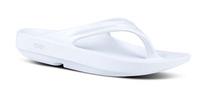 Oofos Women's OOlala Thong Footwear OOFOS White 6