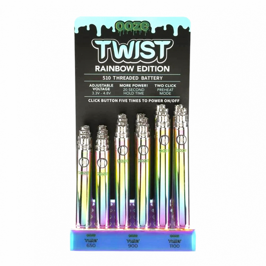 Ooze Battery Display 24ct Rainbow