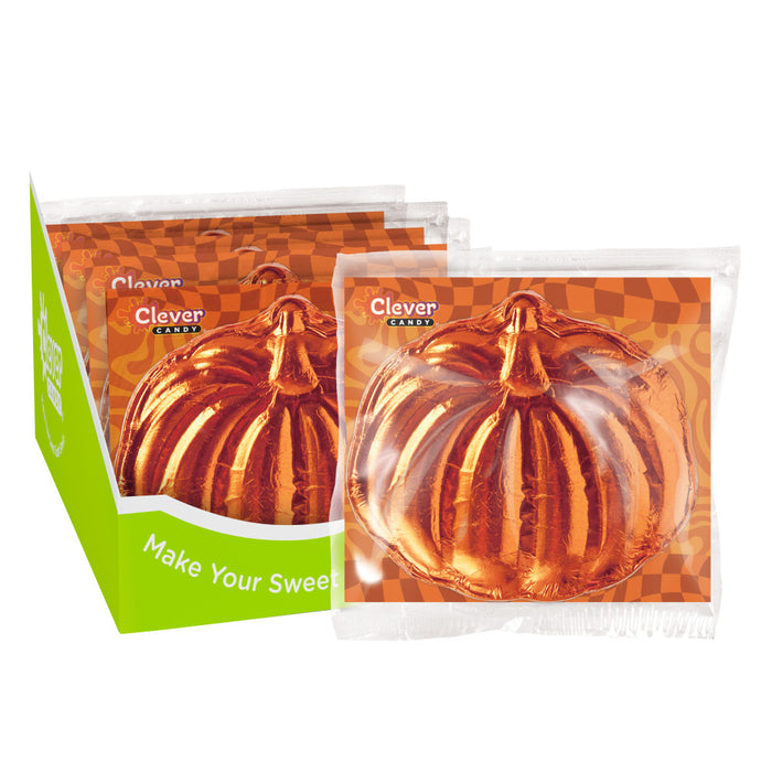 Orange Foiled Milk Chocolate Pumpkin Candy - 18 Count