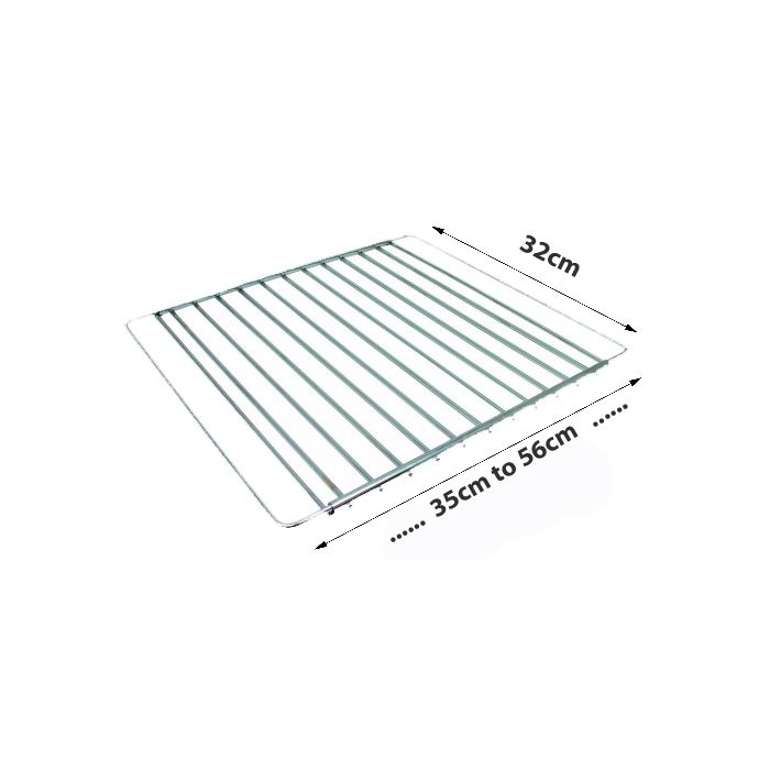 Oven Shelf Extendable and Adjustable  | 390Mm To 560Mm Wide X 320Mm Deep | Suits majority of Ovens | ELE4718