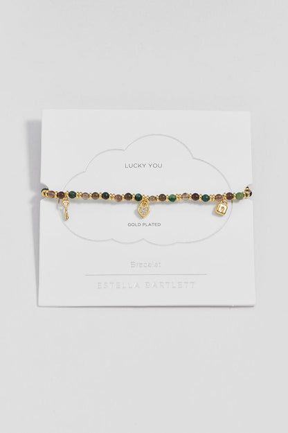 Padlock and Heart Key Charm Amelia Bracelet
