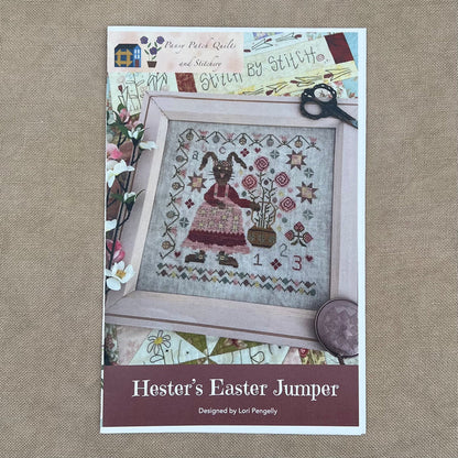 Pansy Patch Quilts and Stitchery - Hester's Easter Jumper - Cross Stitch Chart and/or Roxy Floss Co Threads