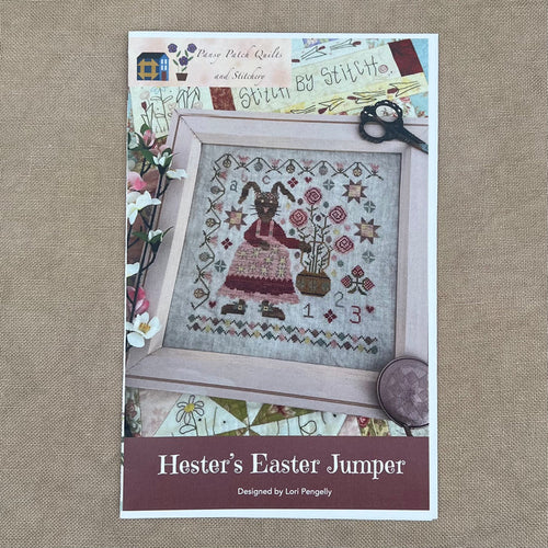 Pansy Patch Quilts and Stitchery - Hester's Easter Jumper - Cross Stitch Chart and/or Roxy Floss Co Threads