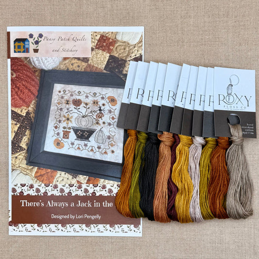 Pansy Patch Quilts and Stitchery - There's Always a Jack in the Patch - Cross Stitch Chart and/or Roxy Floss Co Threads