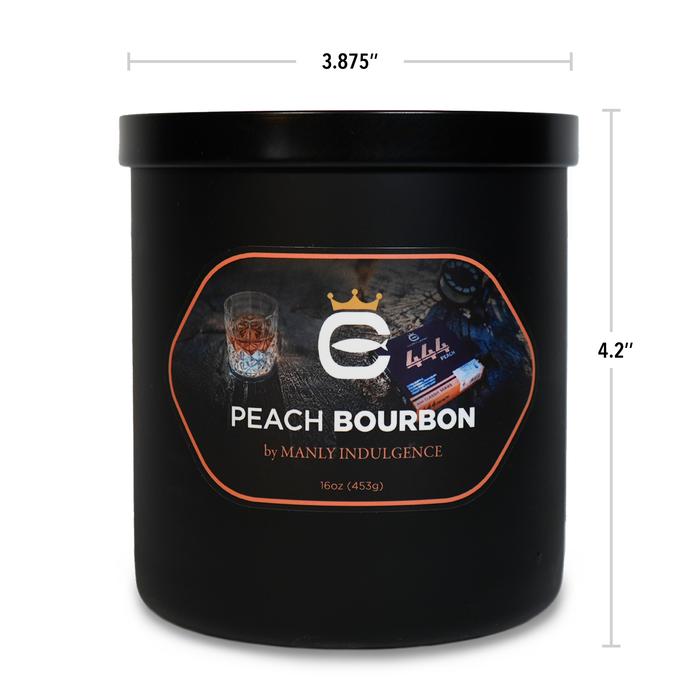 Peach & Bourbon, 16oz, Two Wick Candle