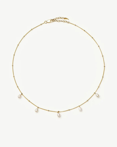 Pearl Baya Baroque Chain Choker | 18ct Gold Vermeil/Pearl Necklaces Missoma